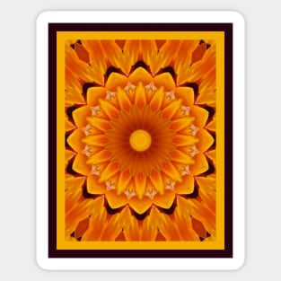 Sunburst Daisy Mandala Sticker